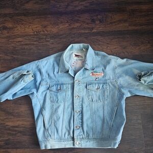 Vintage Pro Elite Miami Dofphins Jean Jacket size XL.